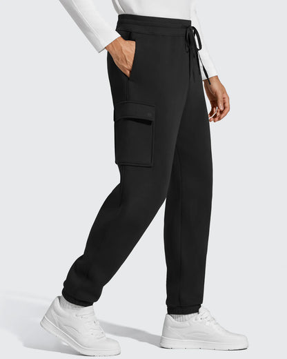 Pantalones cargo Flurrylux de algodón con forro polar y cordón para hombre