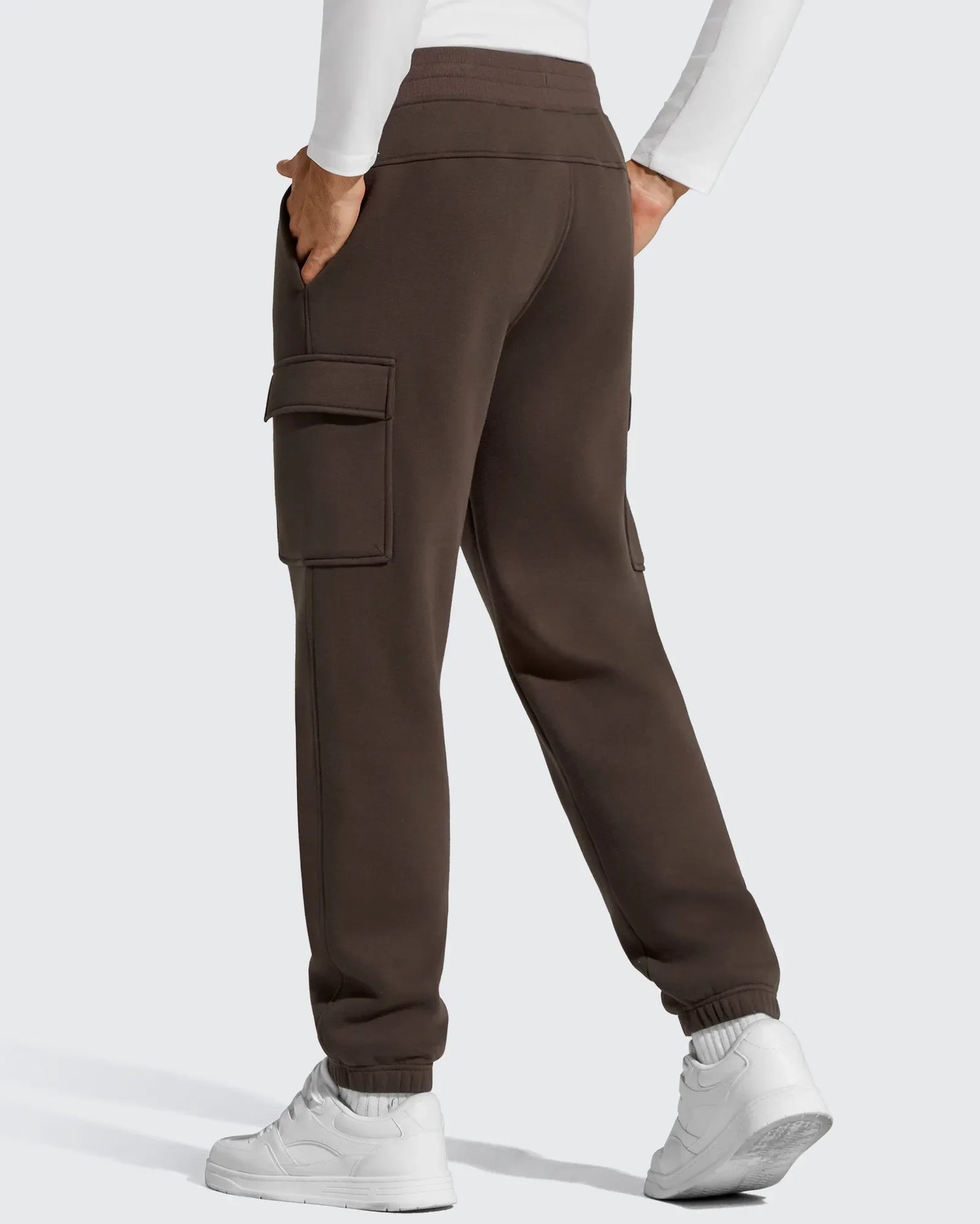 Pantalones cargo Flurrylux de algodón con forro polar y cordón para hombre