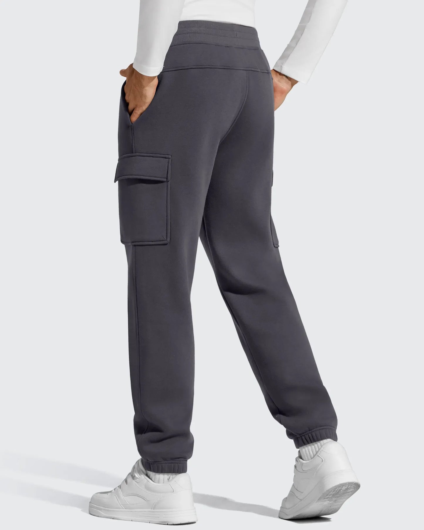 Pantalones cargo Flurrylux de algodón con forro polar y cordón para hombre