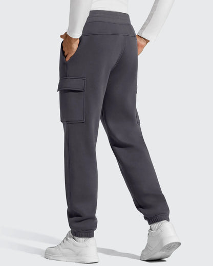 Pantalones cargo Flurrylux de algodón con forro polar y cordón para hombre