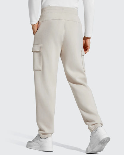 Pantalones cargo Flurrylux de algodón con forro polar y cordón para hombre