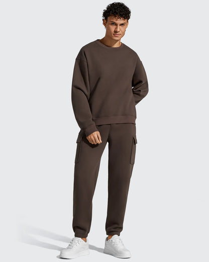 Pantalones cargo Flurrylux de algodón con forro polar y cordón para hombre