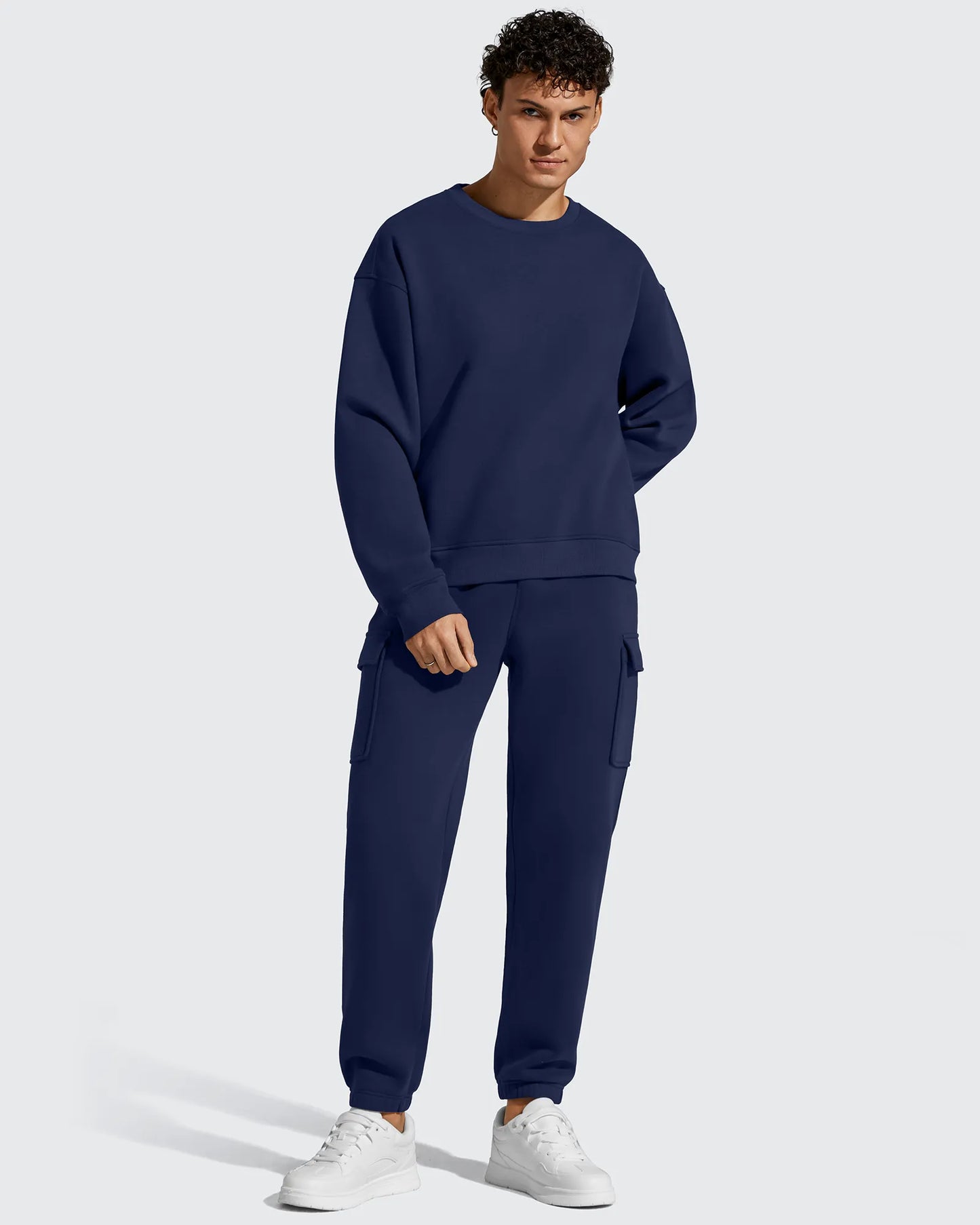 Pantalones cargo Flurrylux de algodón con forro polar y cordón para hombre