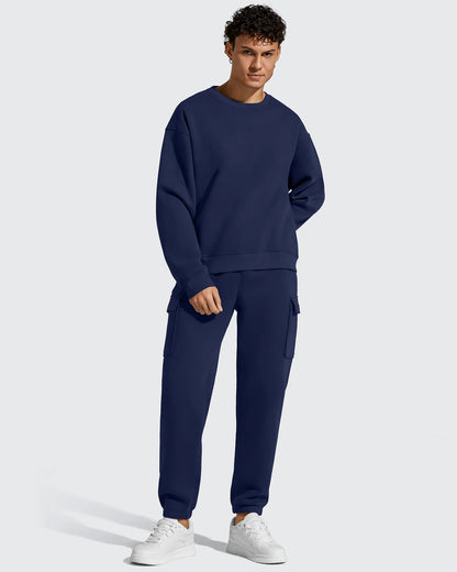 Pantalones cargo Flurrylux de algodón con forro polar y cordón para hombre