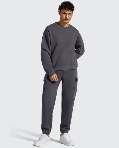 Pantalones cargo Flurrylux de algodón con forro polar y cordón para hombre