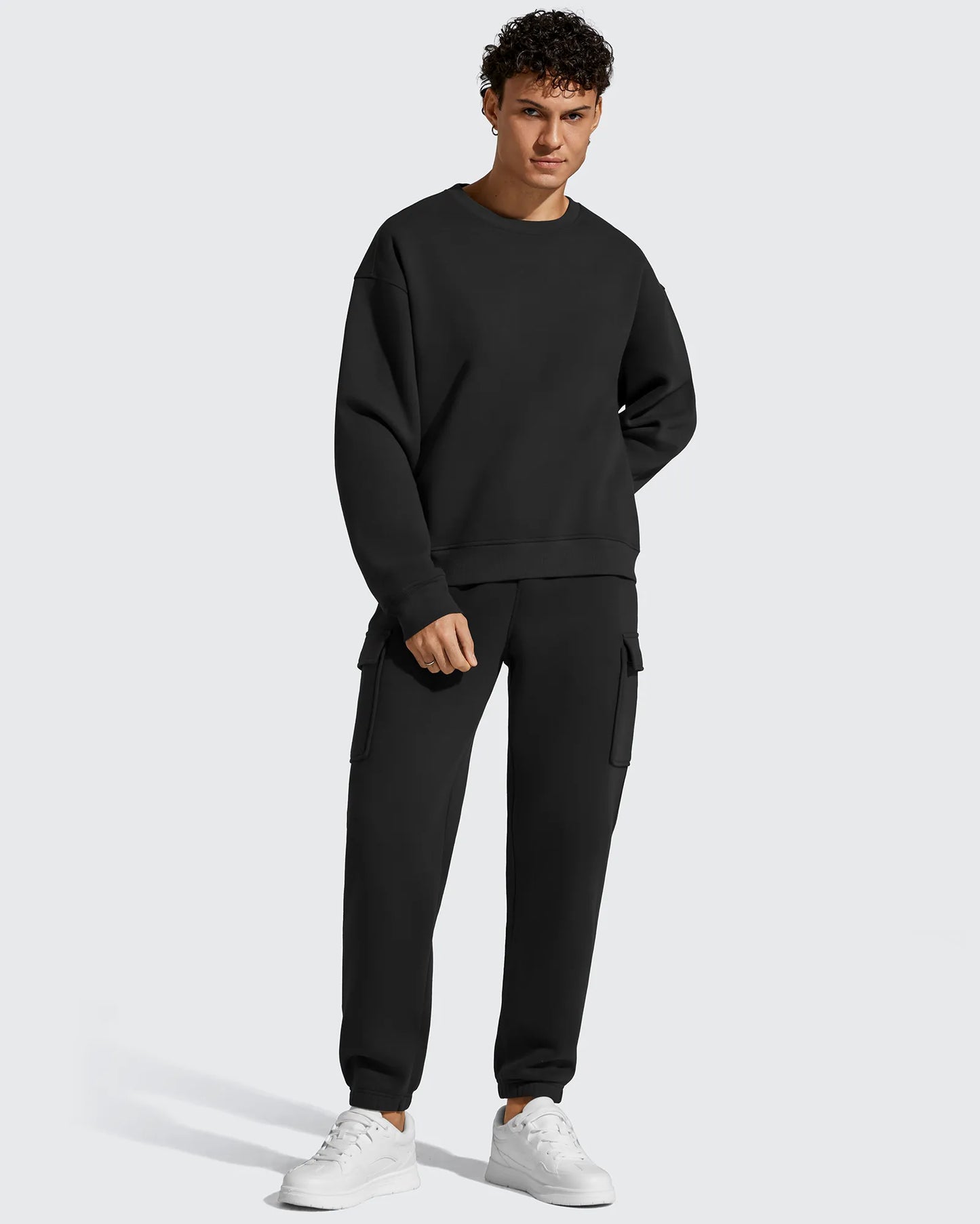 Pantalones cargo Flurrylux de algodón con forro polar y cordón para hombre