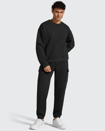 Pantalones cargo Flurrylux de algodón con forro polar y cordón para hombre