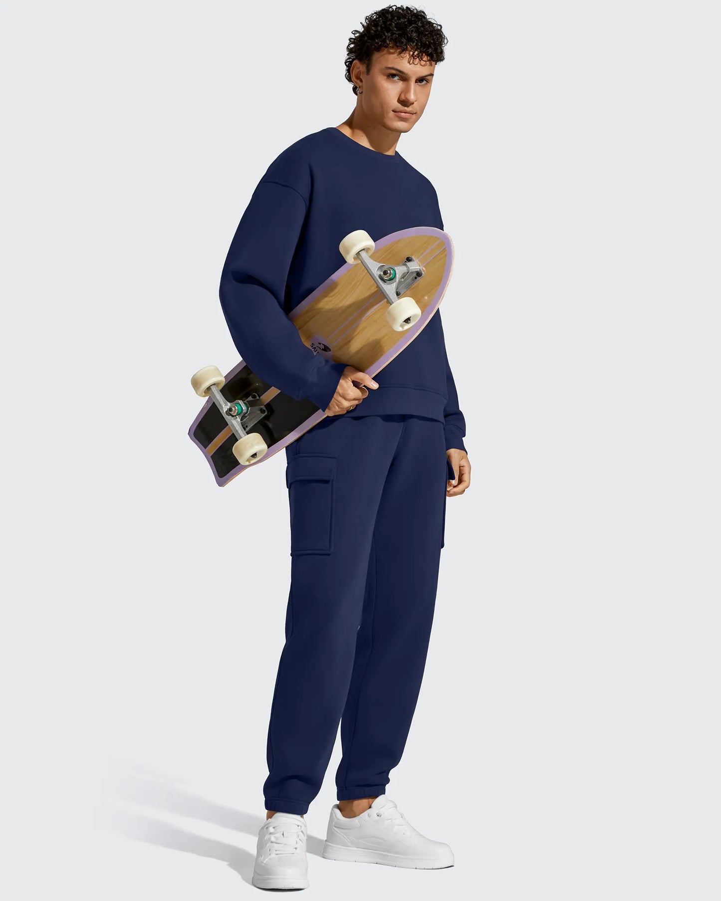 Pantalones cargo Flurrylux de algodón con forro polar y cordón para hombre