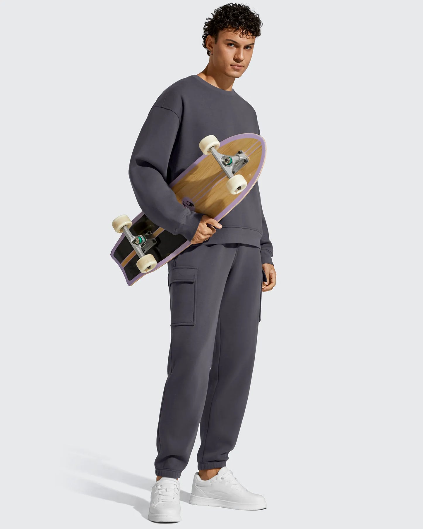 Pantalones cargo Flurrylux de algodón con forro polar y cordón para hombre