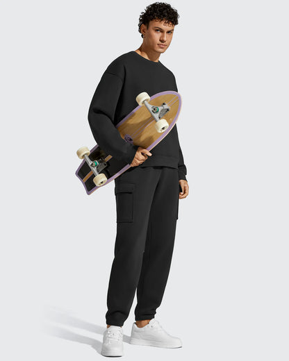 Pantalones cargo Flurrylux de algodón con forro polar y cordón para hombre