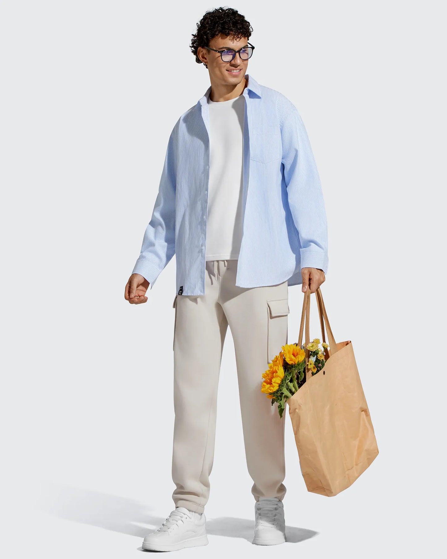 Pantalones cargo Flurrylux de algodón con forro polar y cordón para hombre