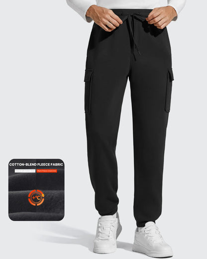 Pantalones cargo Flurrylux de algodón con forro polar y cordón para hombre