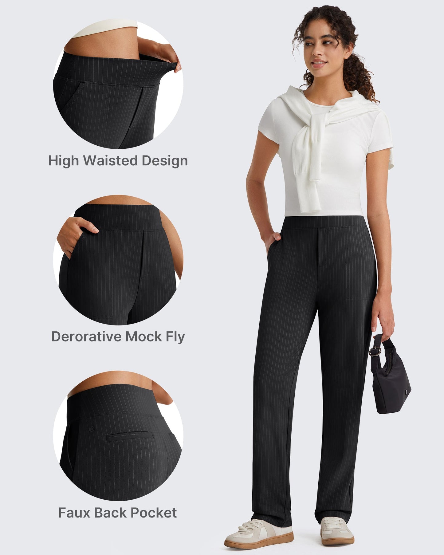 Pantalones de Trabajo G4Free ShiftReady con Raya Diplomática, Bolsillos y Pierna Recta