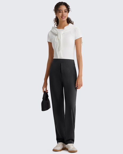 Pantalones de Trabajo G4Free ShiftReady con Raya Diplomática, Bolsillos y Pierna Recta