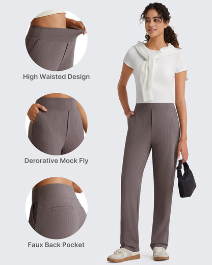 Pantalones de Trabajo G4Free ShiftReady con Raya Diplomática, Bolsillos y Pierna Recta