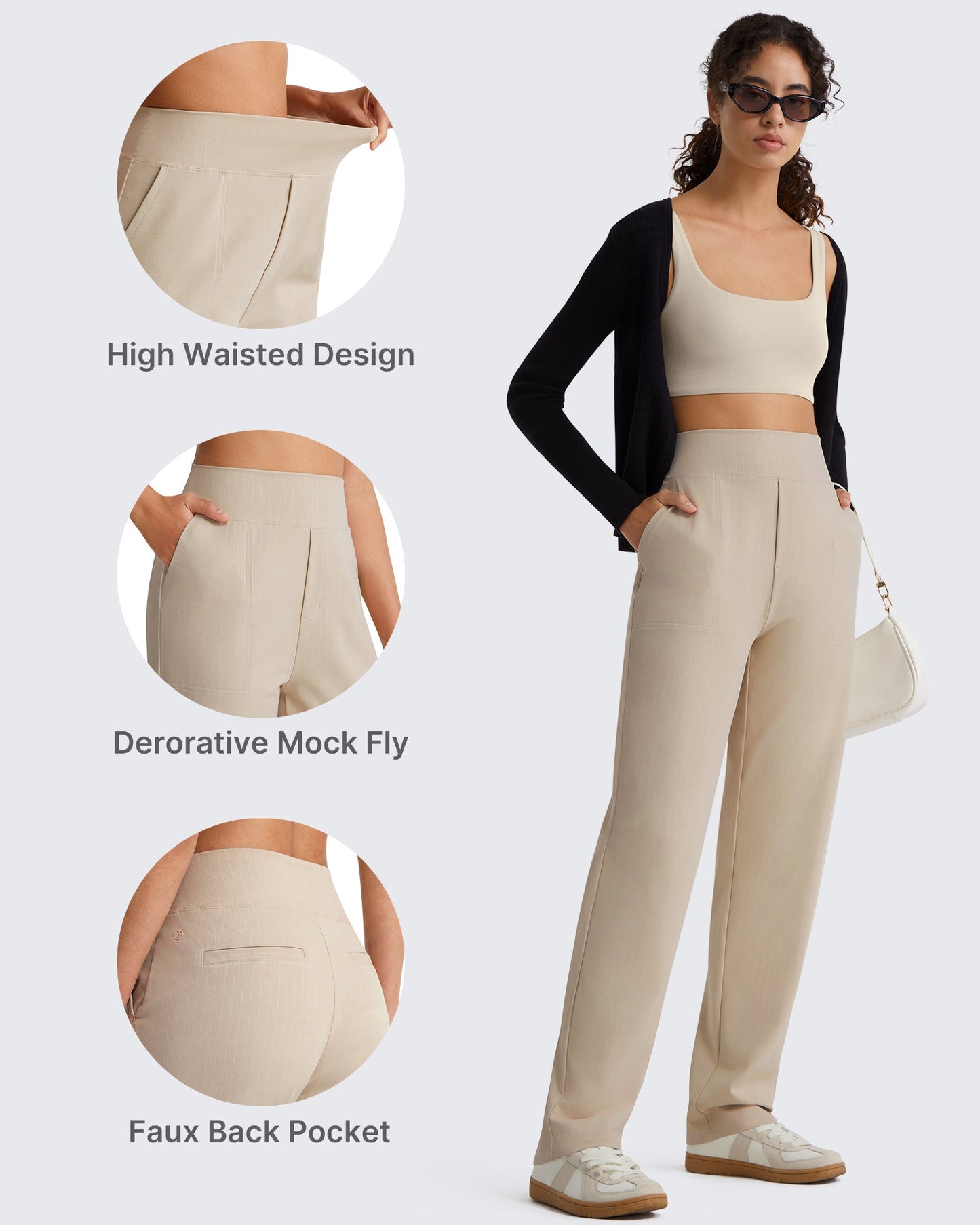Pantalones de Trabajo G4Free ShiftReady con Raya Diplomática, Bolsillos y Pierna Recta