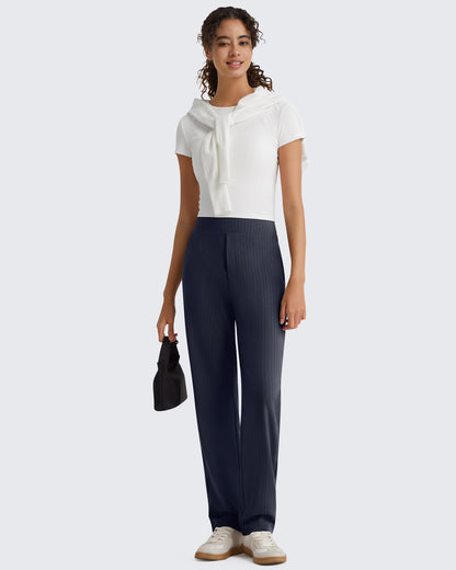 Pantalones de Trabajo G4Free ShiftReady con Raya Diplomática, Bolsillos y Pierna Recta