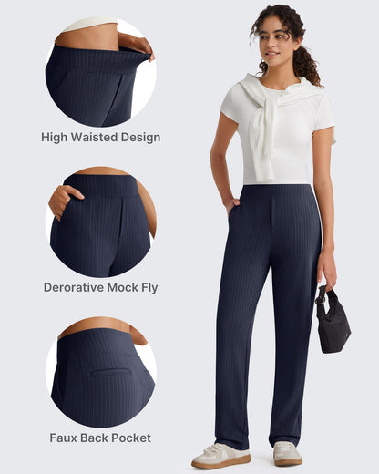 Pantalones de Trabajo G4Free ShiftReady con Raya Diplomática, Bolsillos y Pierna Recta
