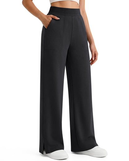 Pantalones de chándal suaves de modal Smoofit G4Free, cintura acanalada, aberturas laterales con bolsillos