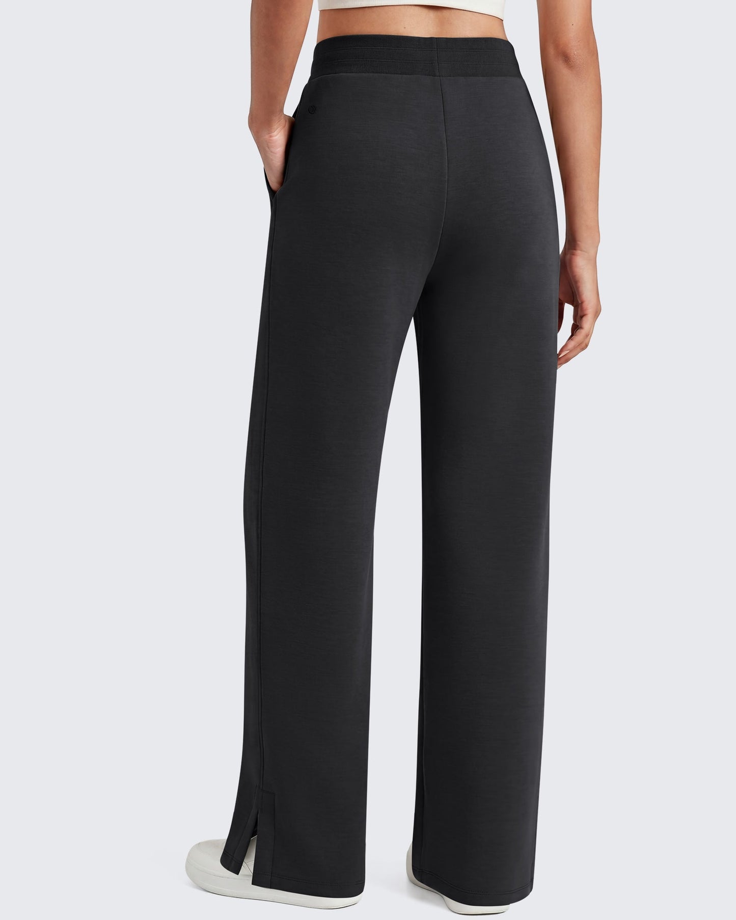 Pantalones de chándal suaves de modal Smoofit G4Free, cintura acanalada, aberturas laterales con bolsillos