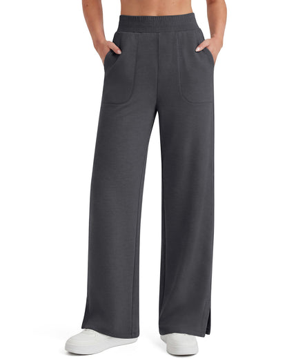 Pantalones de chándal suaves de modal Smoofit G4Free, cintura acanalada, aberturas laterales con bolsillos