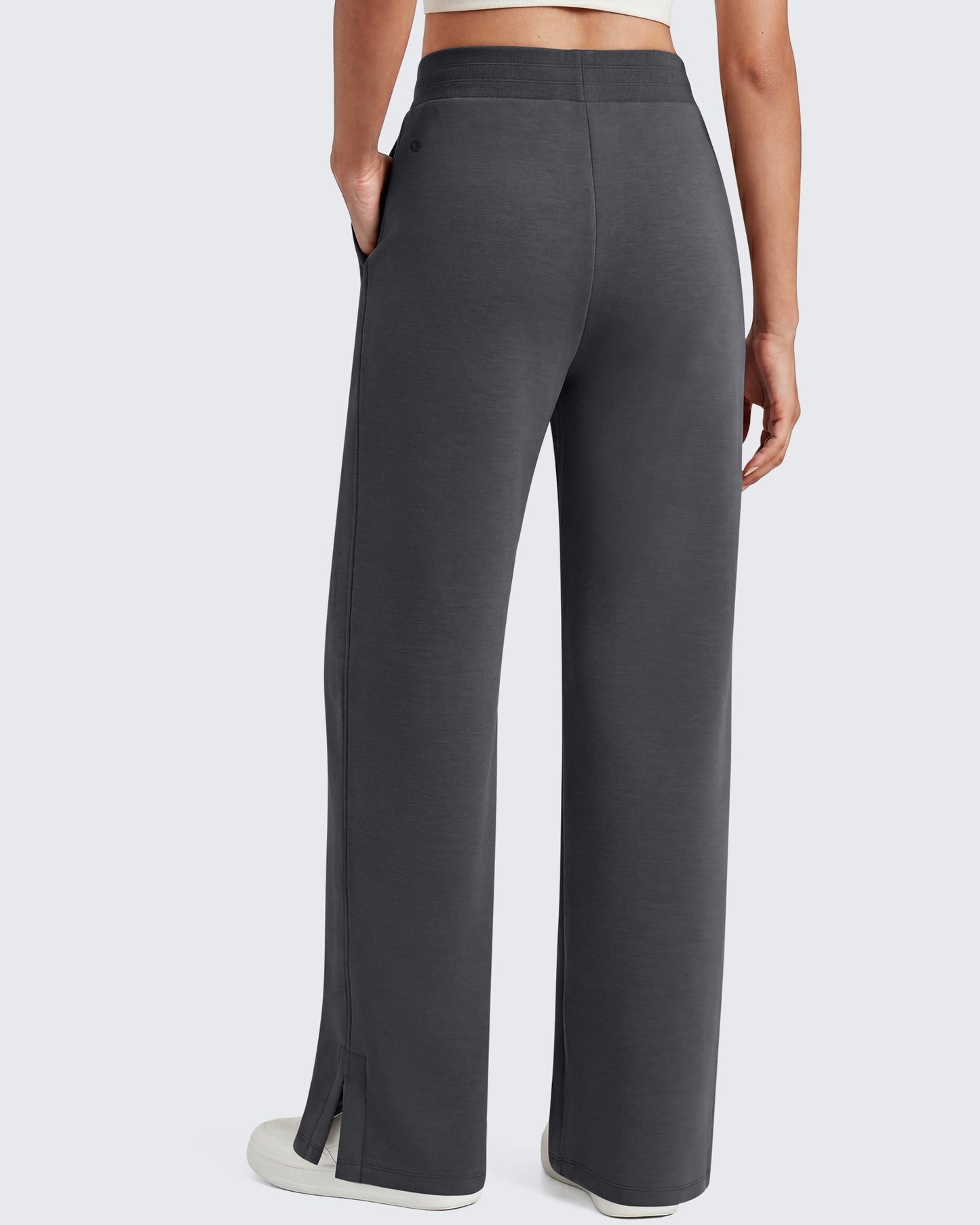 Pantalones de chándal suaves de modal Smoofit G4Free, cintura acanalada, aberturas laterales con bolsillos