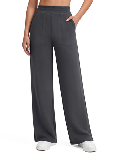 Pantalones de chándal suaves de modal Smoofit G4Free, cintura acanalada, aberturas laterales con bolsillos