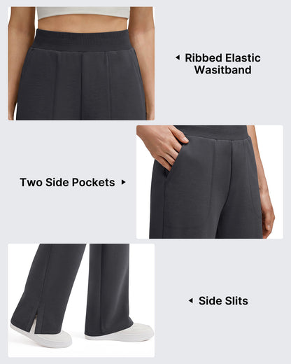 Pantalones de chándal suaves de modal Smoofit G4Free, cintura acanalada, aberturas laterales con bolsillos