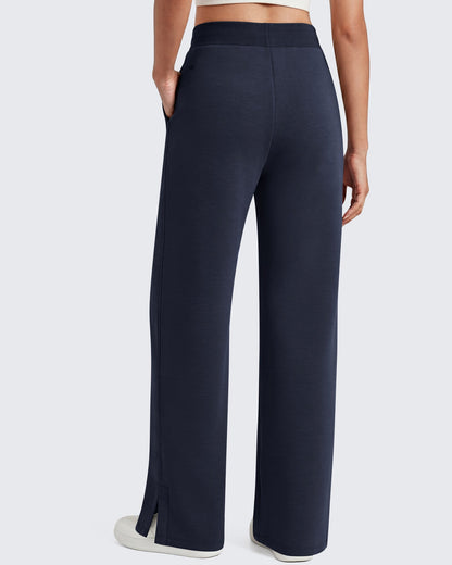 Pantalones de chándal suaves de modal Smoofit G4Free, cintura acanalada, aberturas laterales con bolsillos