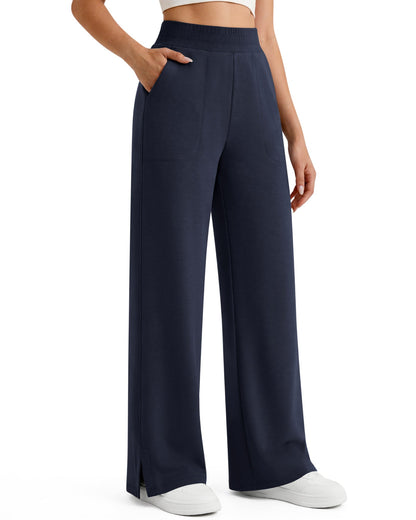 Pantalones de chándal suaves de modal Smoofit G4Free, cintura acanalada, aberturas laterales con bolsillos