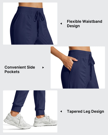 Pantalones de chándal ligeros con tobillos ajustados y cordón