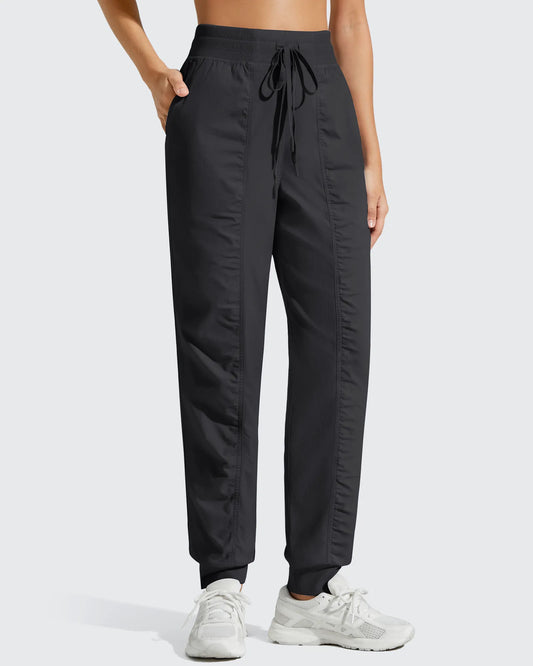 Pantalones de chándal ligeros con tobillos ajustados y cordón