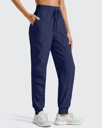 Pantalones de chándal ligeros con tobillos ajustados y cordón
