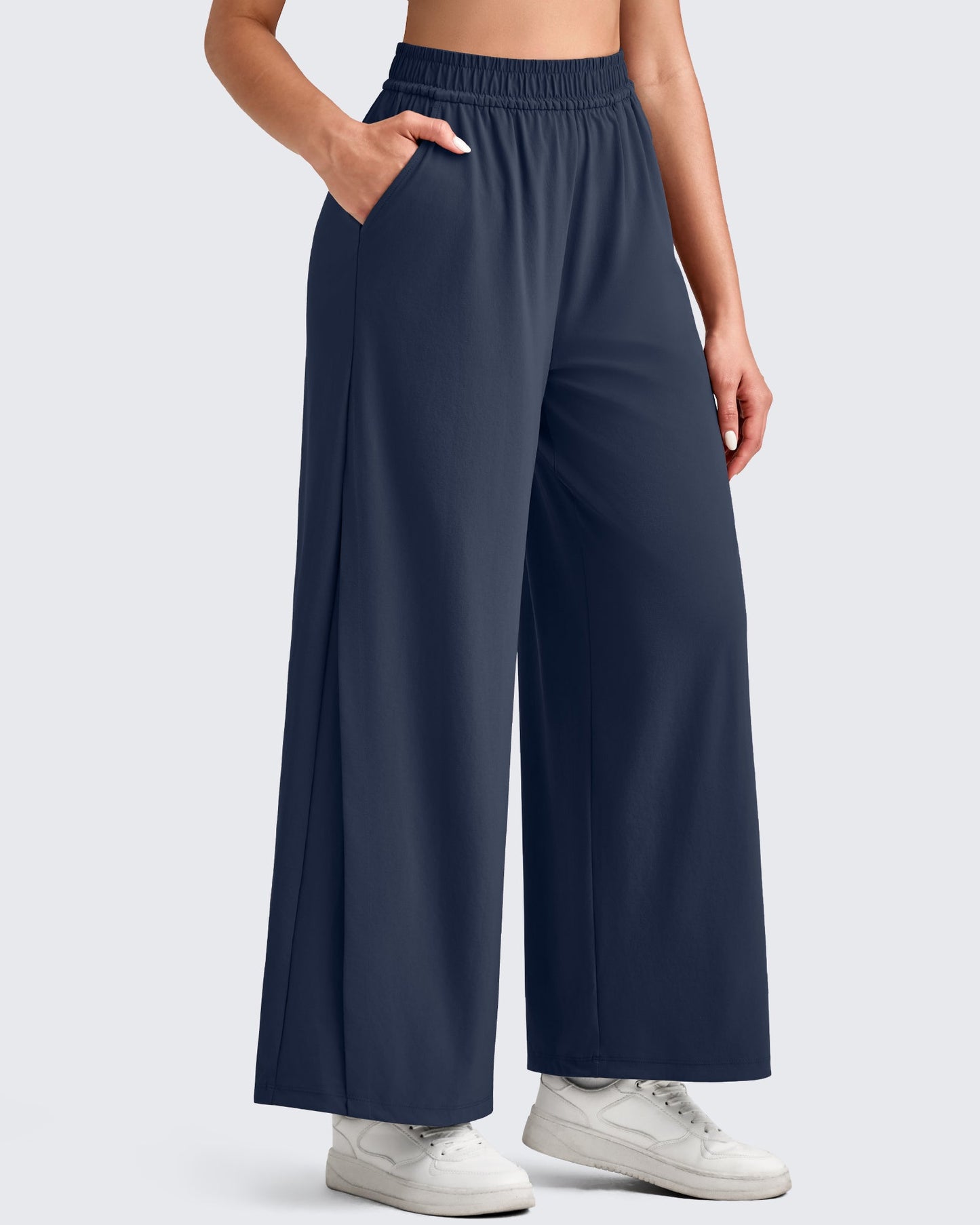 Pantalones Palazzo Anchos Ligeros al Tobillo