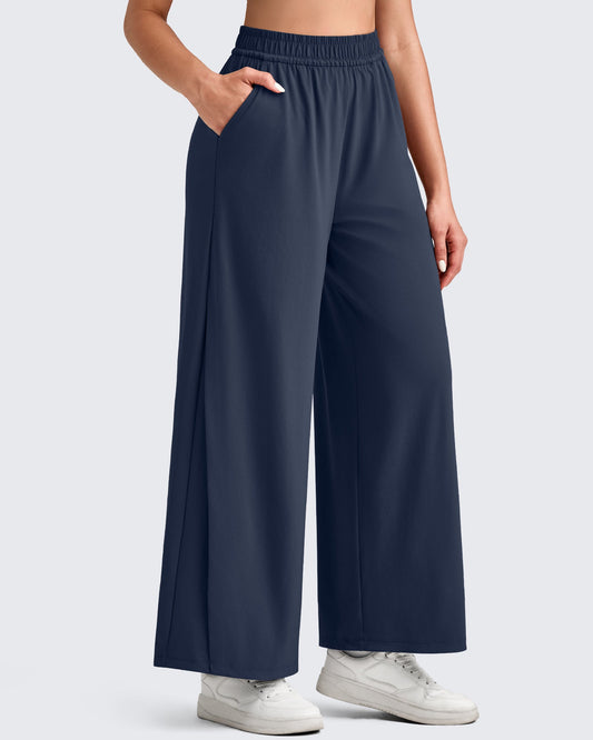 Pantalones Palazzo Anchos Ligeros al Tobillo