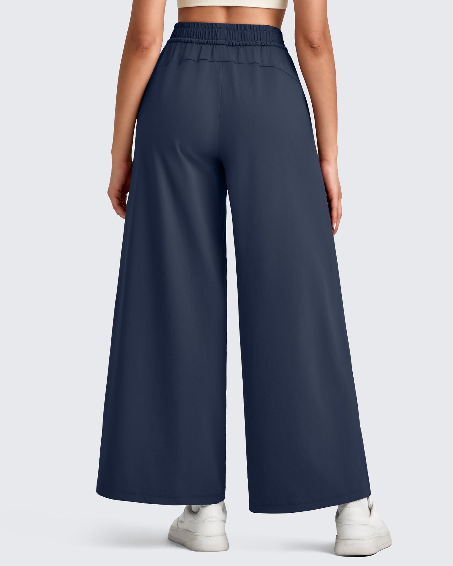 Pantalones Palazzo Anchos Ligeros al Tobillo