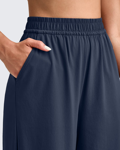 Pantalones Palazzo Anchos Ligeros al Tobillo