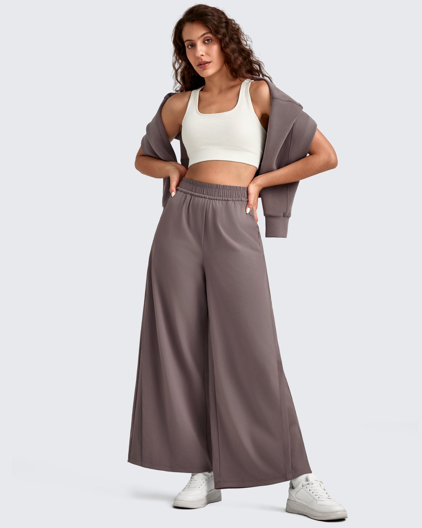 Pantalones Palazzo Anchos Ligeros al Tobillo