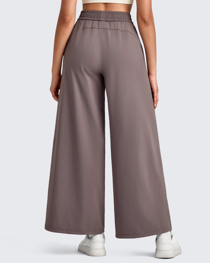 Pantalones Palazzo Anchos Ligeros al Tobillo