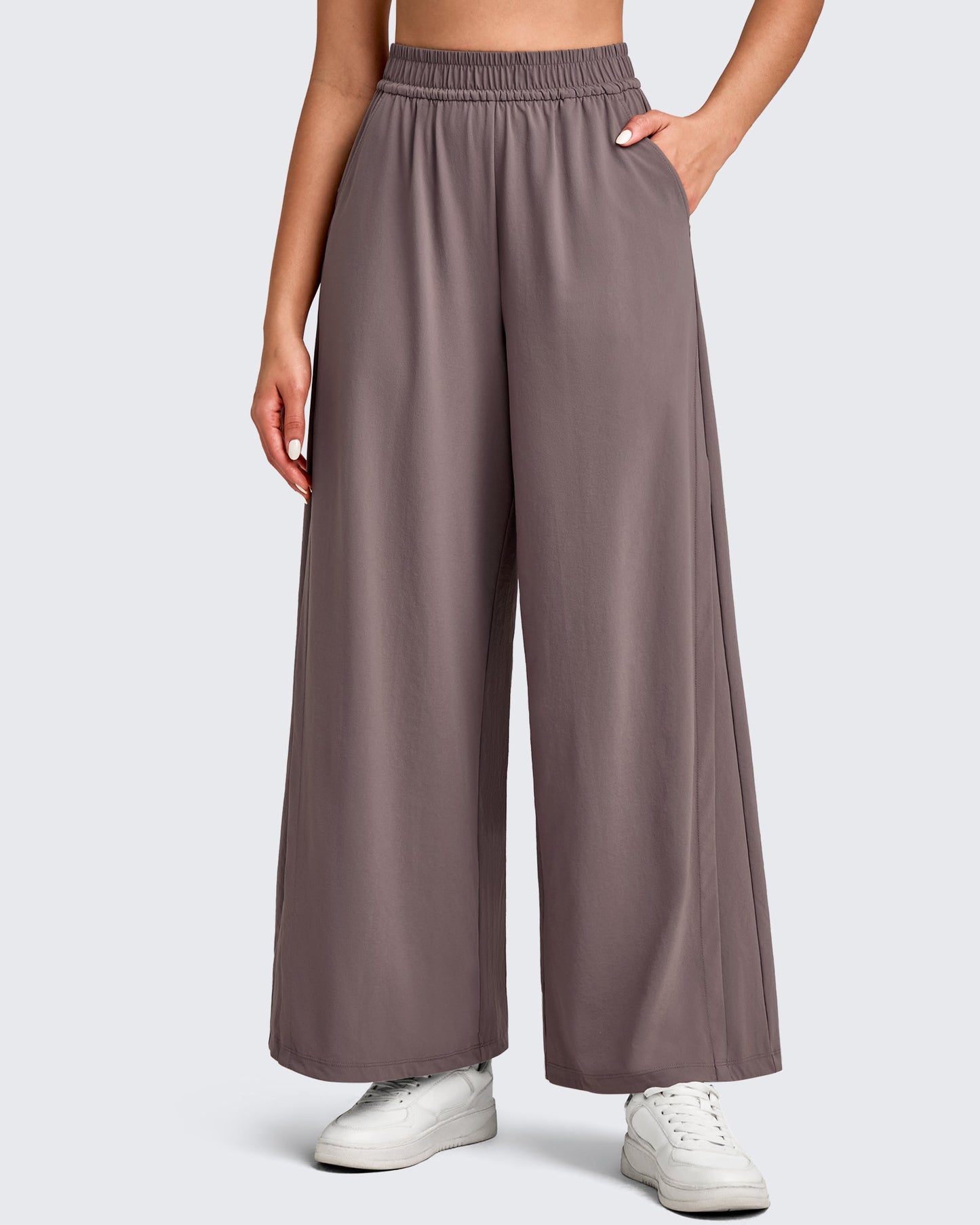 Pantalones Palazzo Anchos Ligeros al Tobillo