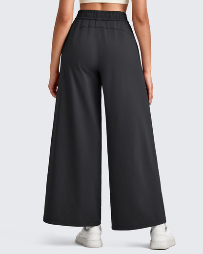 Pantalones Palazzo Anchos Ligeros al Tobillo