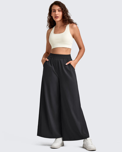 Pantalones Palazzo Anchos Ligeros al Tobillo