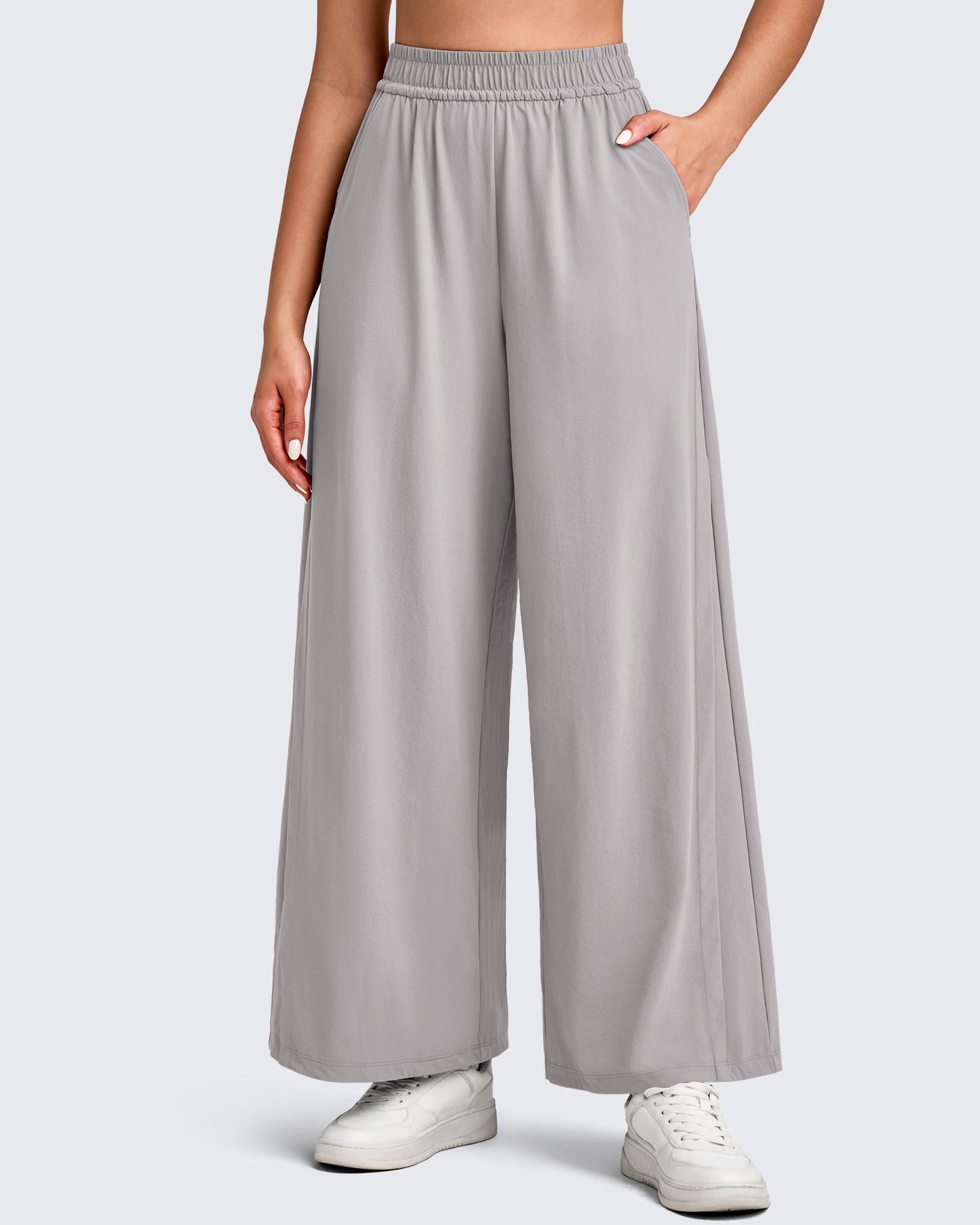 Pantalones Palazzo Anchos Ligeros al Tobillo