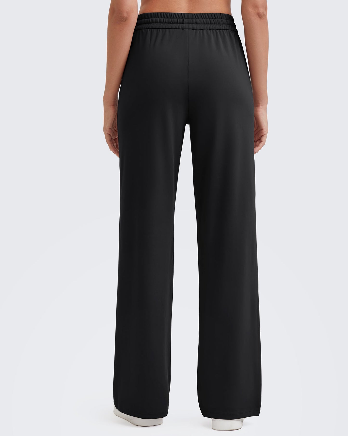 Pantalón Casual con Pliegues Delanteros Sueltos y Cordón