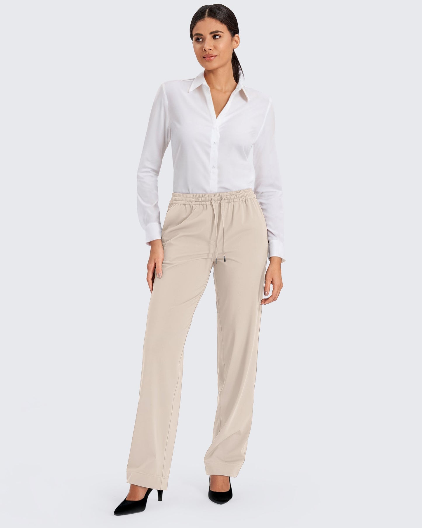 Pantalones rectos ShiftReady Business con cordón
