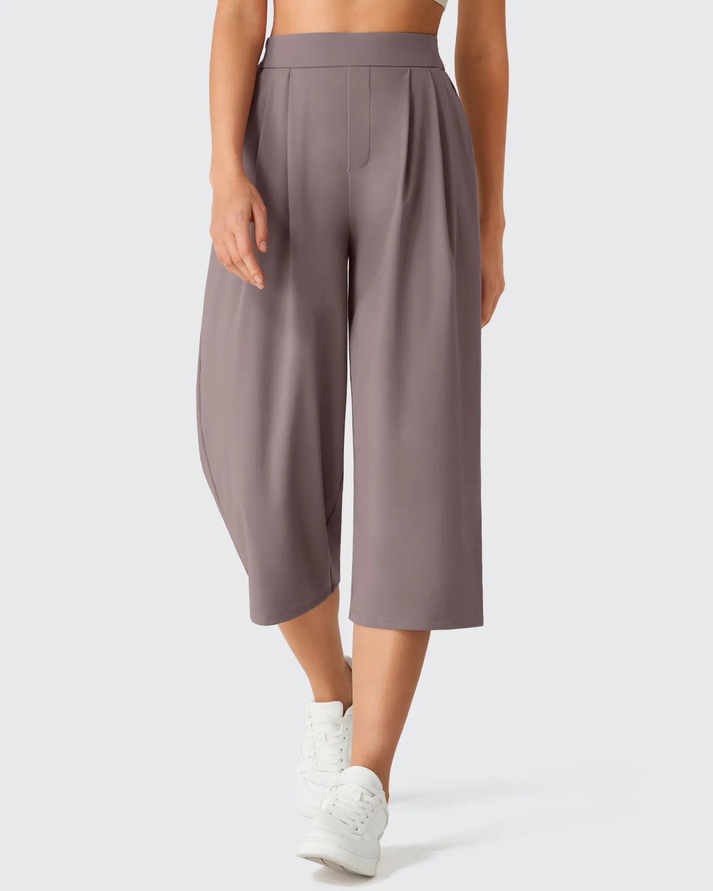 Pantalones capri ShiftReady de pierna ancha con cintura elástica de 18''