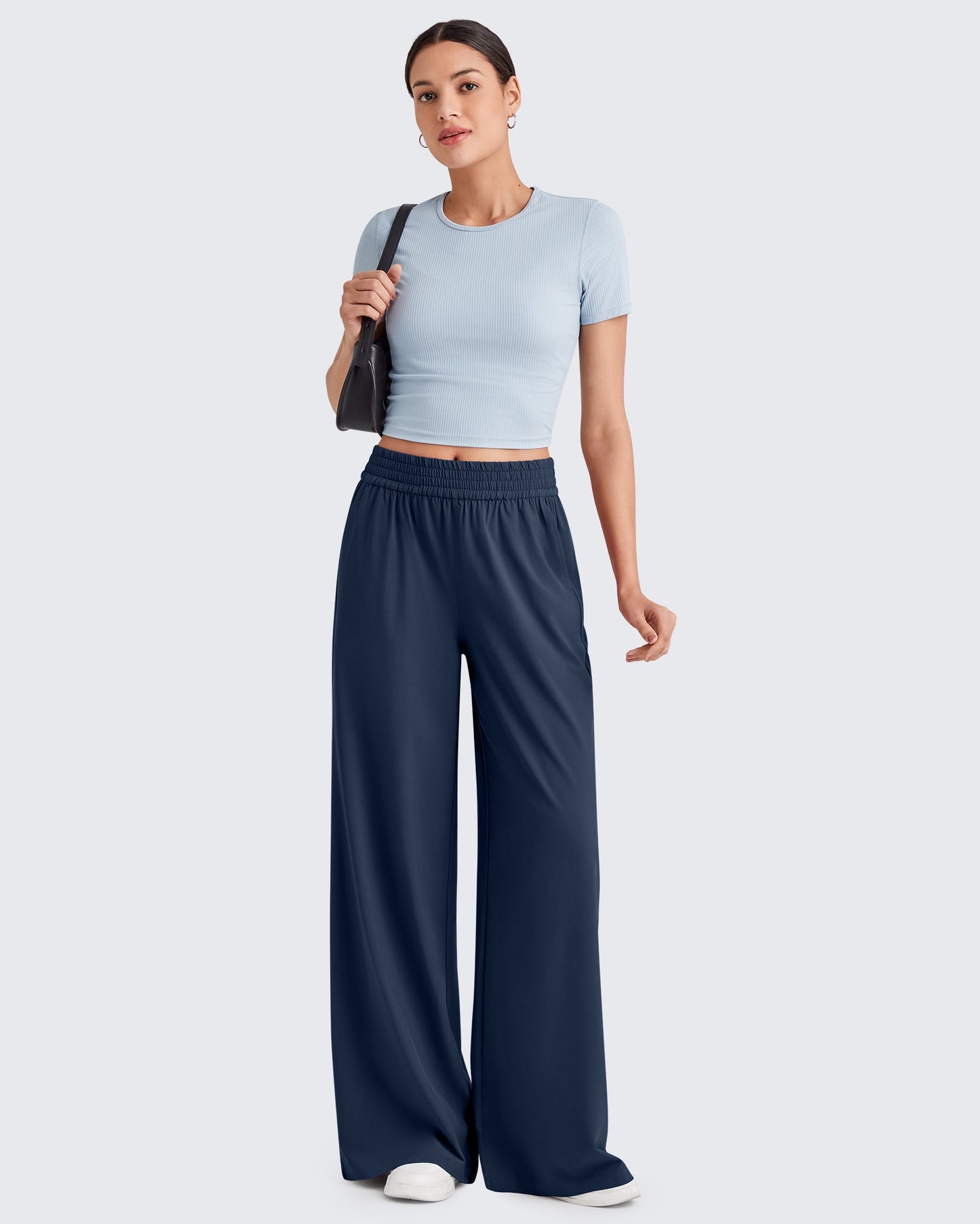 Pantalones de trabajo de pernera ancha con cintura elástica ShiftReady