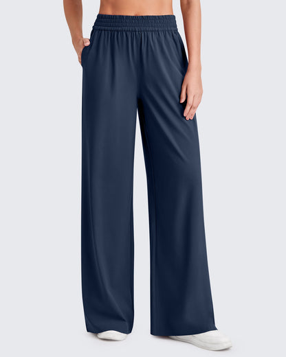 Pantalones de trabajo de pernera ancha con cintura elástica ShiftReady