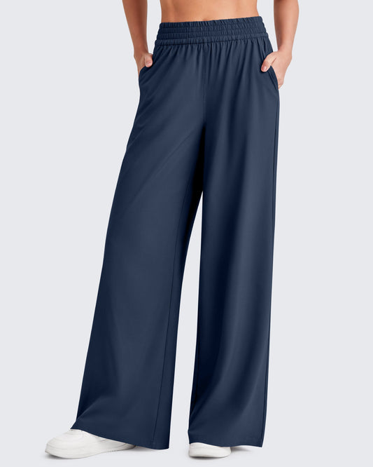 Pantalones de trabajo de pernera ancha con cintura elástica ShiftReady