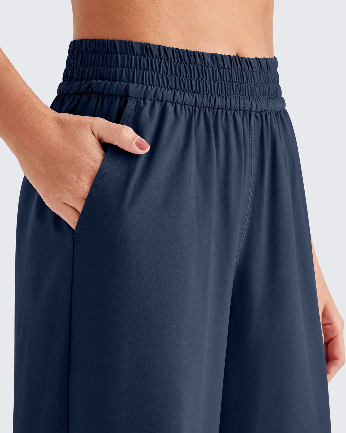 Pantalones de trabajo de pernera ancha con cintura elástica ShiftReady